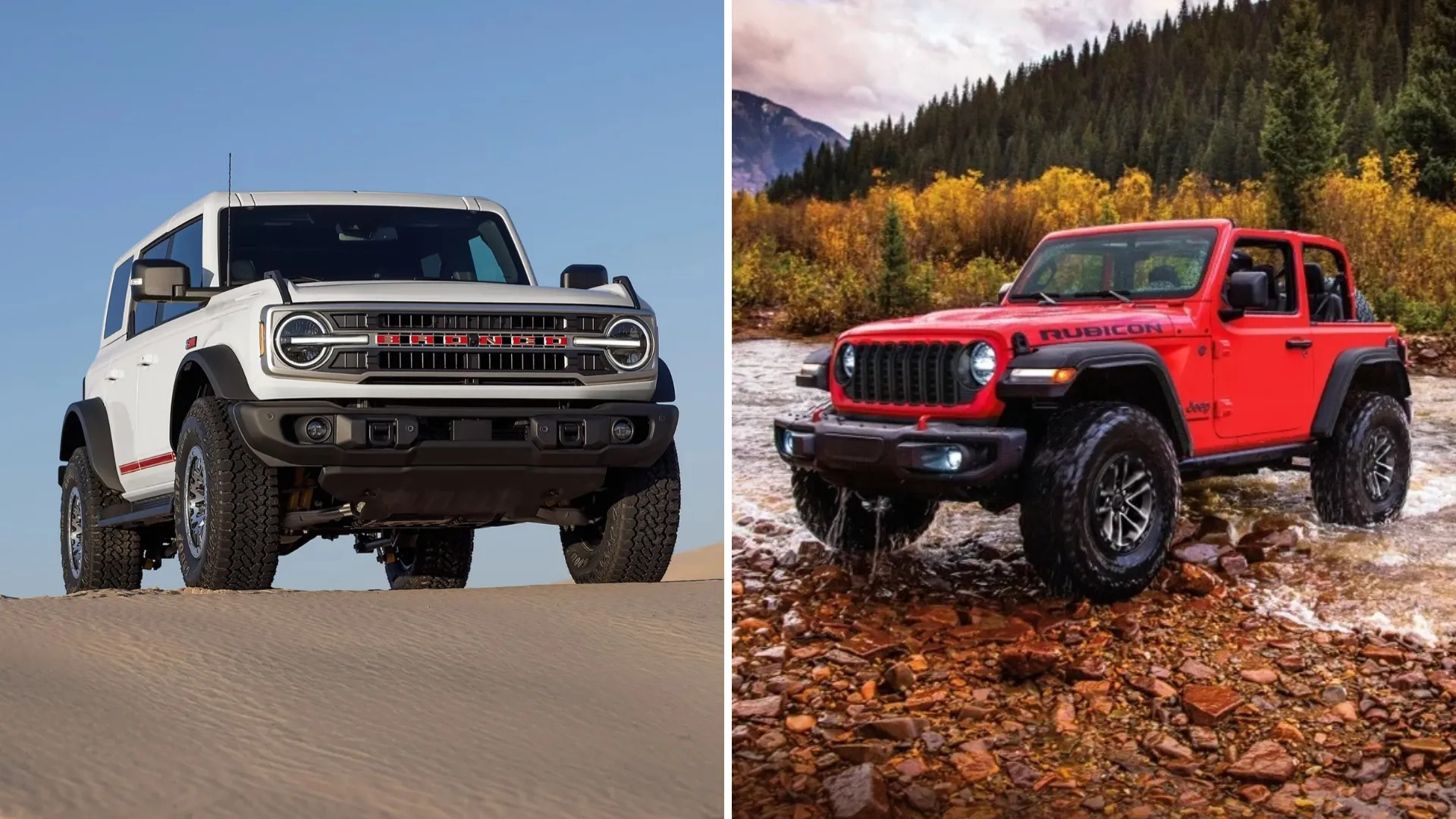 Ford bronco vs wrangler 01